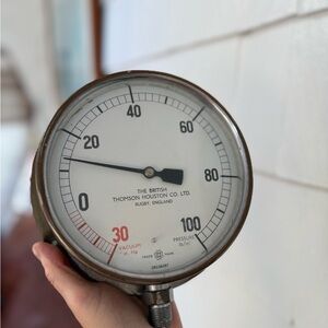 Vintage Pressure Gauge brass